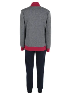 Scuola Nautica Italiana Completo tuta donna invernale con felpa e pantaloni - grigio scuro