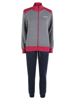 Scuola Nautica Italiana Completo tuta donna invernale con felpa e pantaloni - grigio scuro