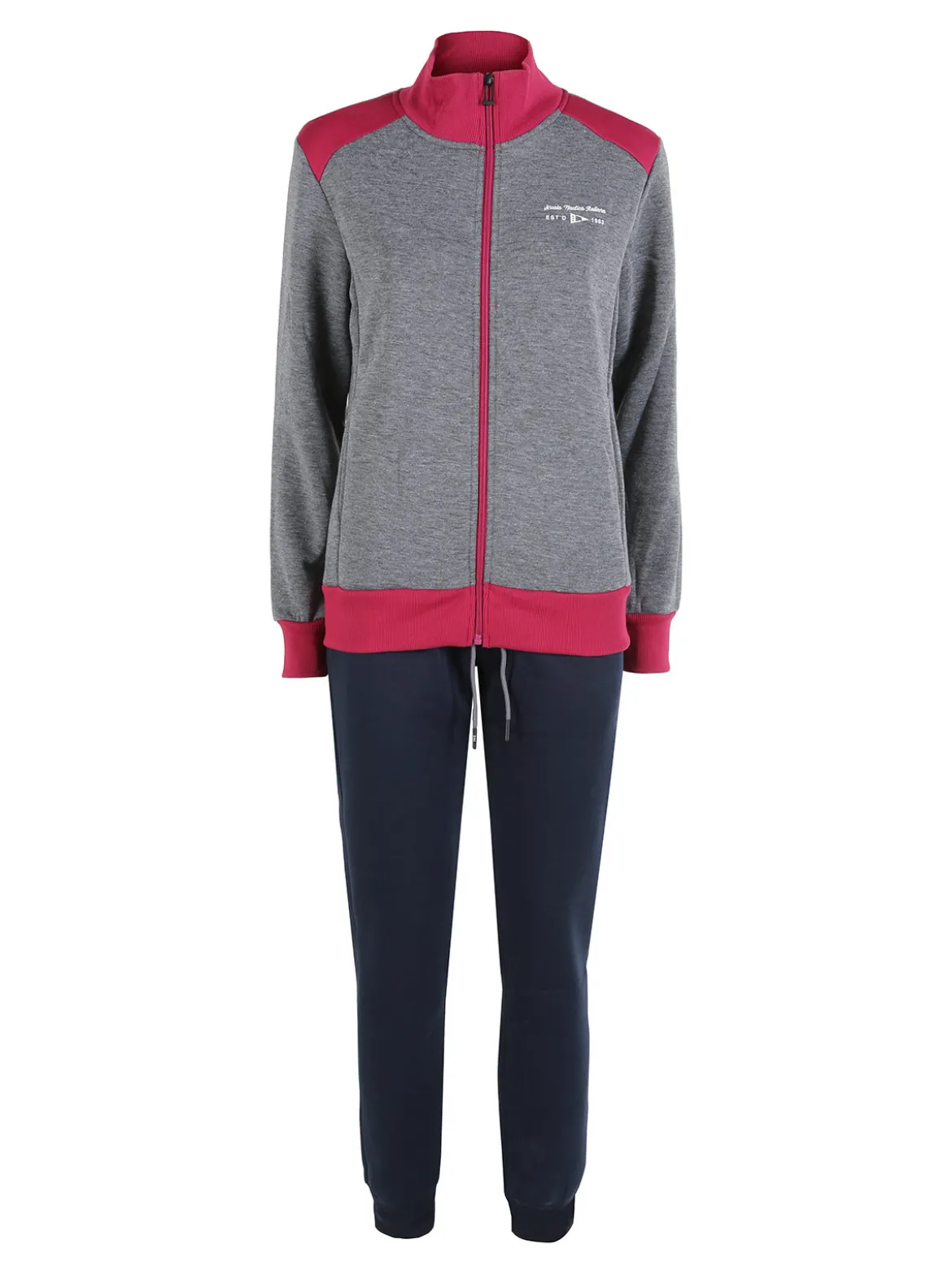 Scuola Nautica Italiana Completo tuta donna invernale con felpa e pantaloni - grigio scuro
