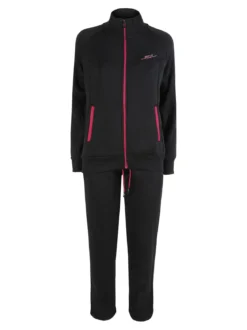 Scuola Nautica Italiana Completo tuta donna invernale con felpa e pantaloni - nero