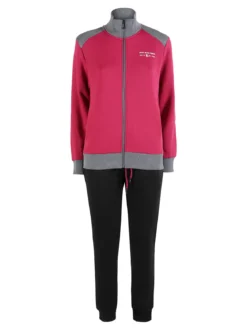 Scuola Nautica Italiana Completo tuta donna invernale con felpa e pantaloni - fragola