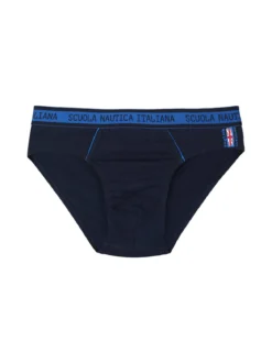 Scuola Nautica Italiana Slip da uomo in cotone tinta unita