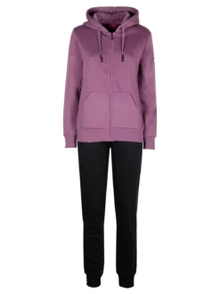 Scuola Nautica Italiana Tuta donna felpata 2 pezzi con cappuccio e zip