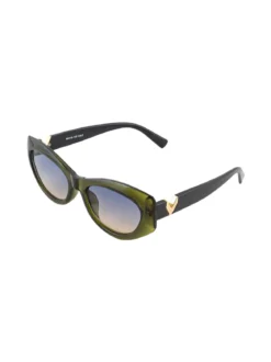 Seevision Occhiali da sole da donna a gatto - verde scuro