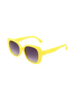 Seevision Occhiali da sole squadrati da donna - giallo