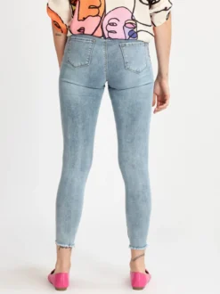 Semaforo Jeans donna skinny con strappi