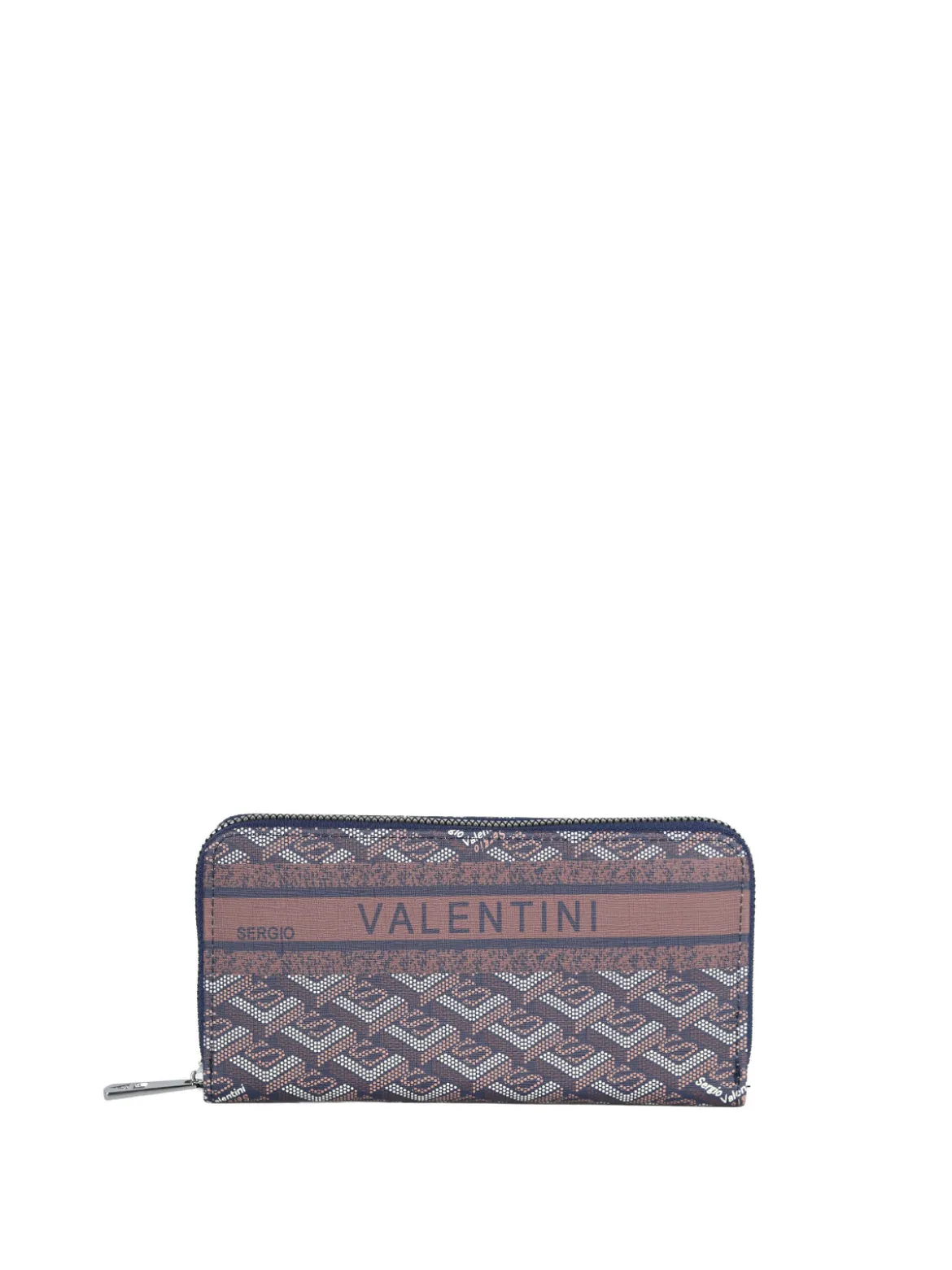 Sergio Valentini Portafoglio rettangolare da donna con stampe - blu scuro