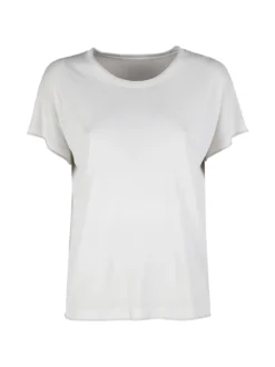 Sevenday Maglia donna a maniche corte tinta unita con lurex