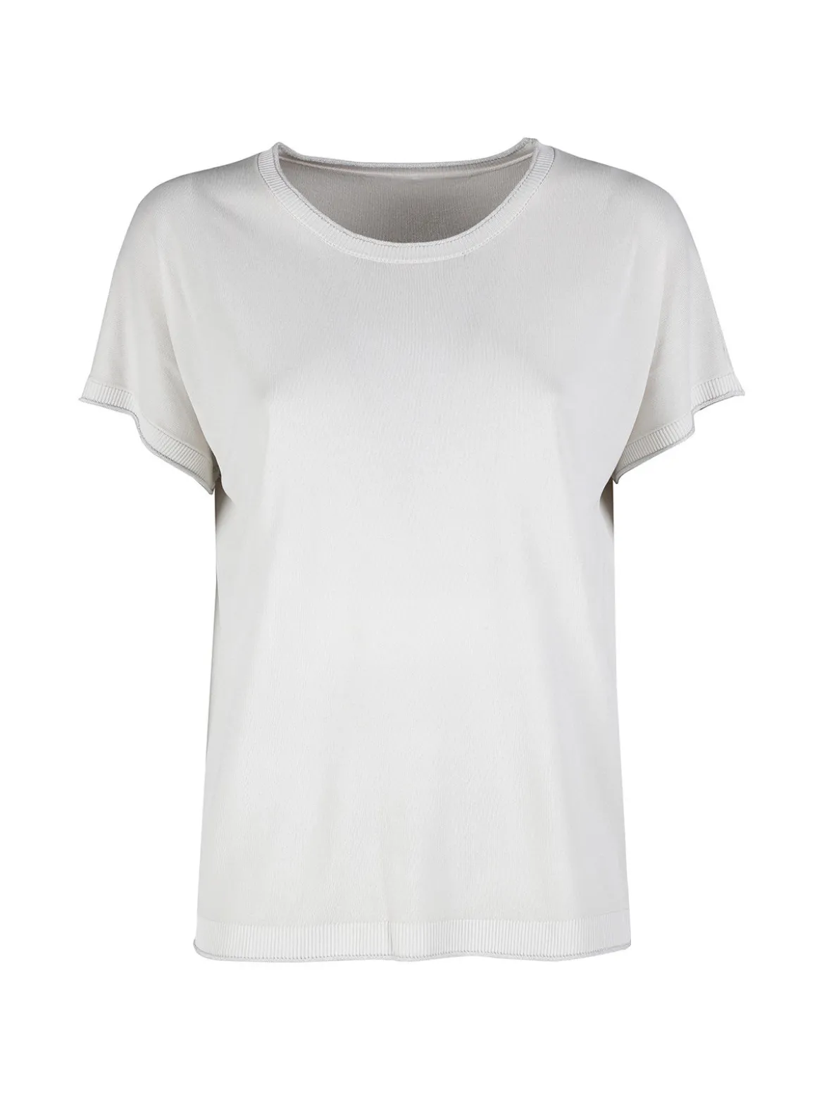 Sevenday Maglia donna a maniche corte tinta unita con lurex