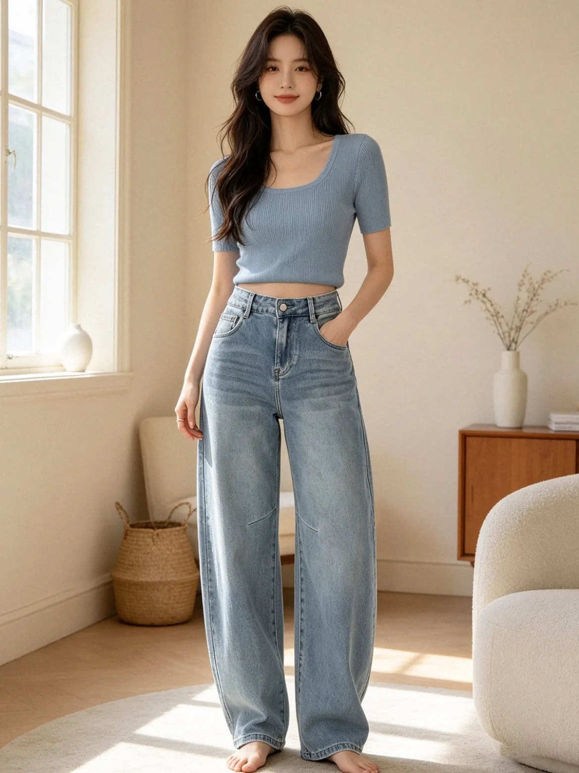 Sexy Sense Jeans barrel da donna - jeans