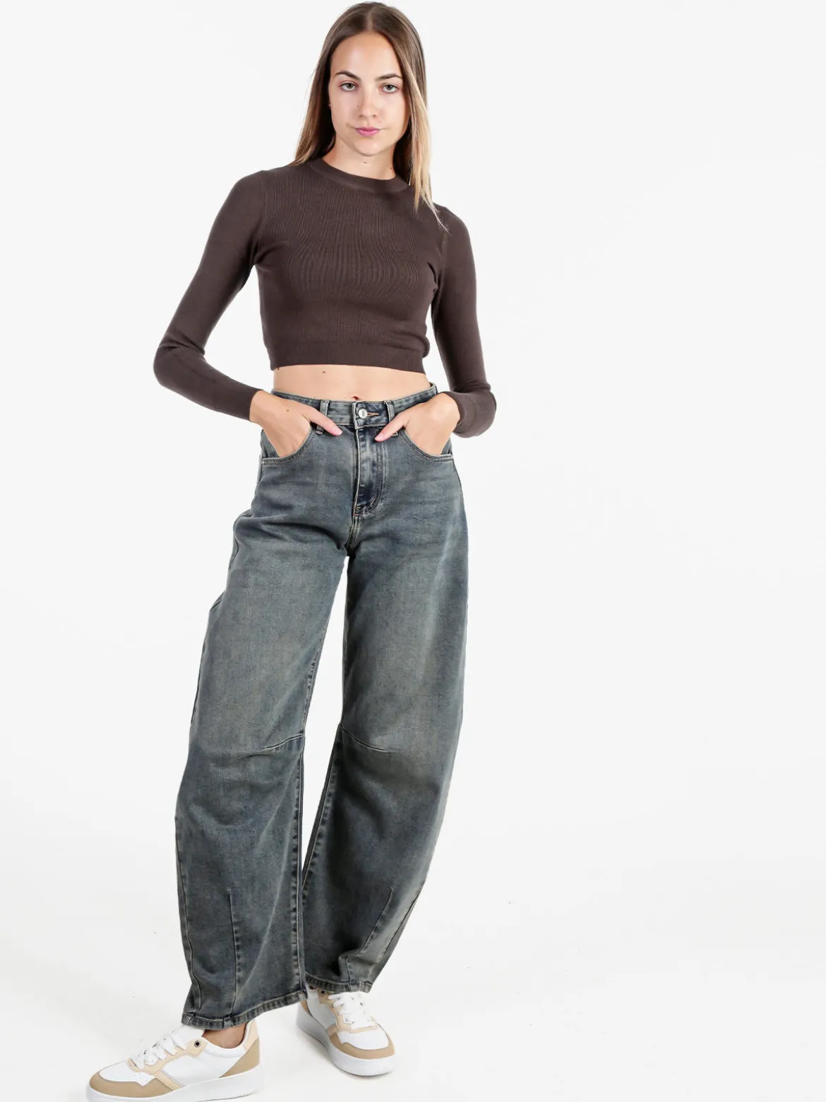 Sexy Sense Jeans donna barrell a vita alta - jeans