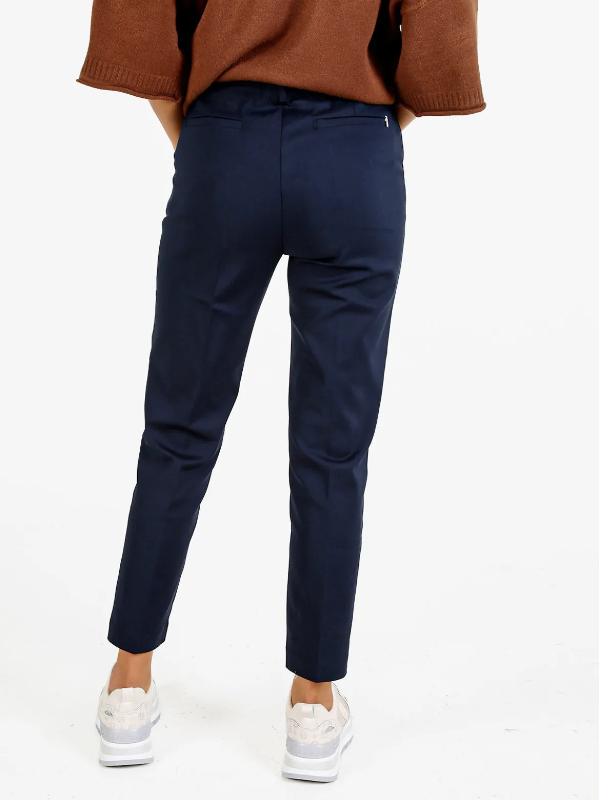 Sexy Sense Pantaloni donna slim fit a sigaretta - blu scuro