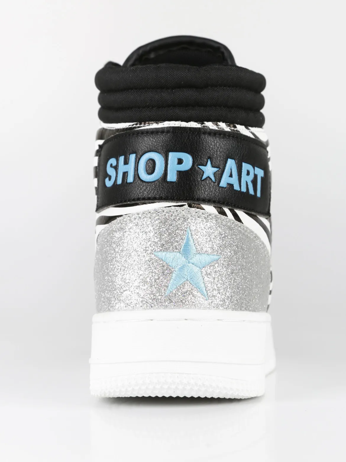 Shop Art BASKET HAILEY Sneakers alte donna zebrate/glitter