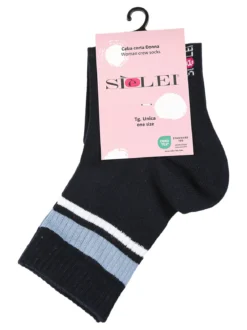 Sielei Calze corte tennis da donna - blu scuro