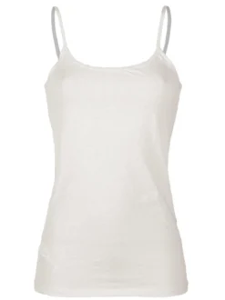 Sielei 1430 Canotta donna spallina sottile in cotone bio