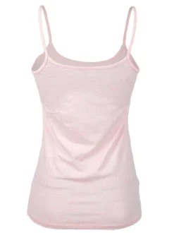 Sielei 1430 Canotta donna spallina sottile in cotone bio
