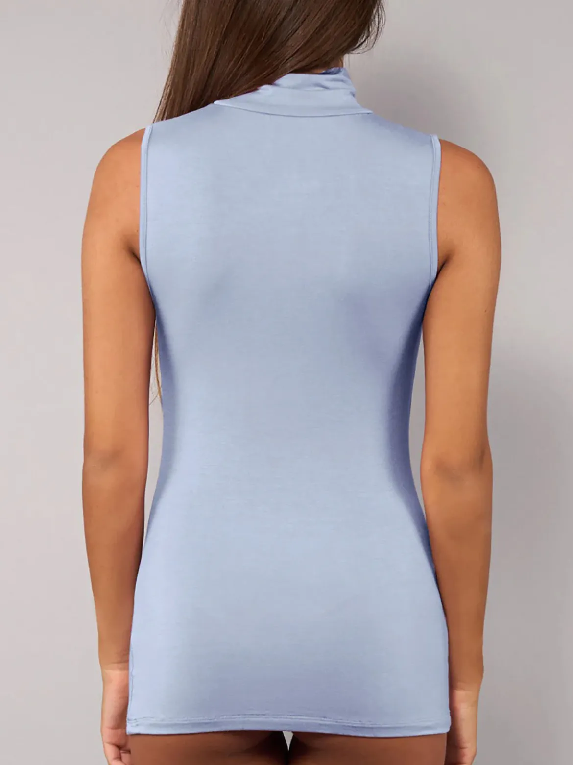 Sielei Maglia donna lupetto smanicata