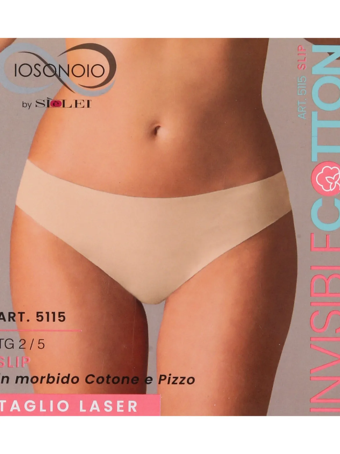 Sielei Slip donna taglio laser in cotone e pizzo