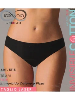 Sielei Slip donna taglio laser in cotone e pizzo