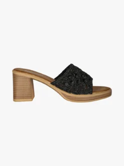 Sissi Miss Ciabatte donna con tacco e plateau - nero