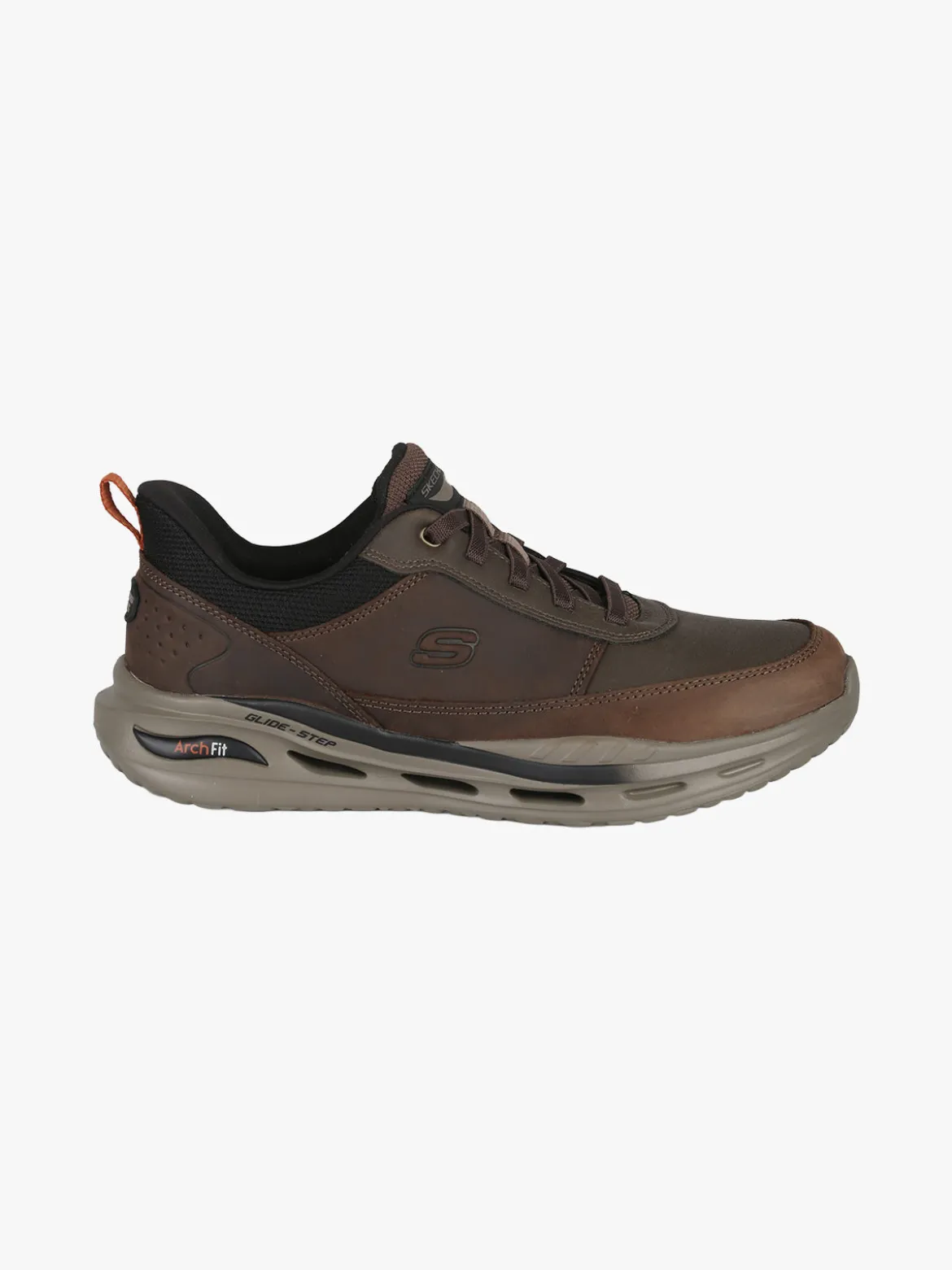 Skechers Arch Fit Orvan - Moxley Sneakers uomo in pelle - moro