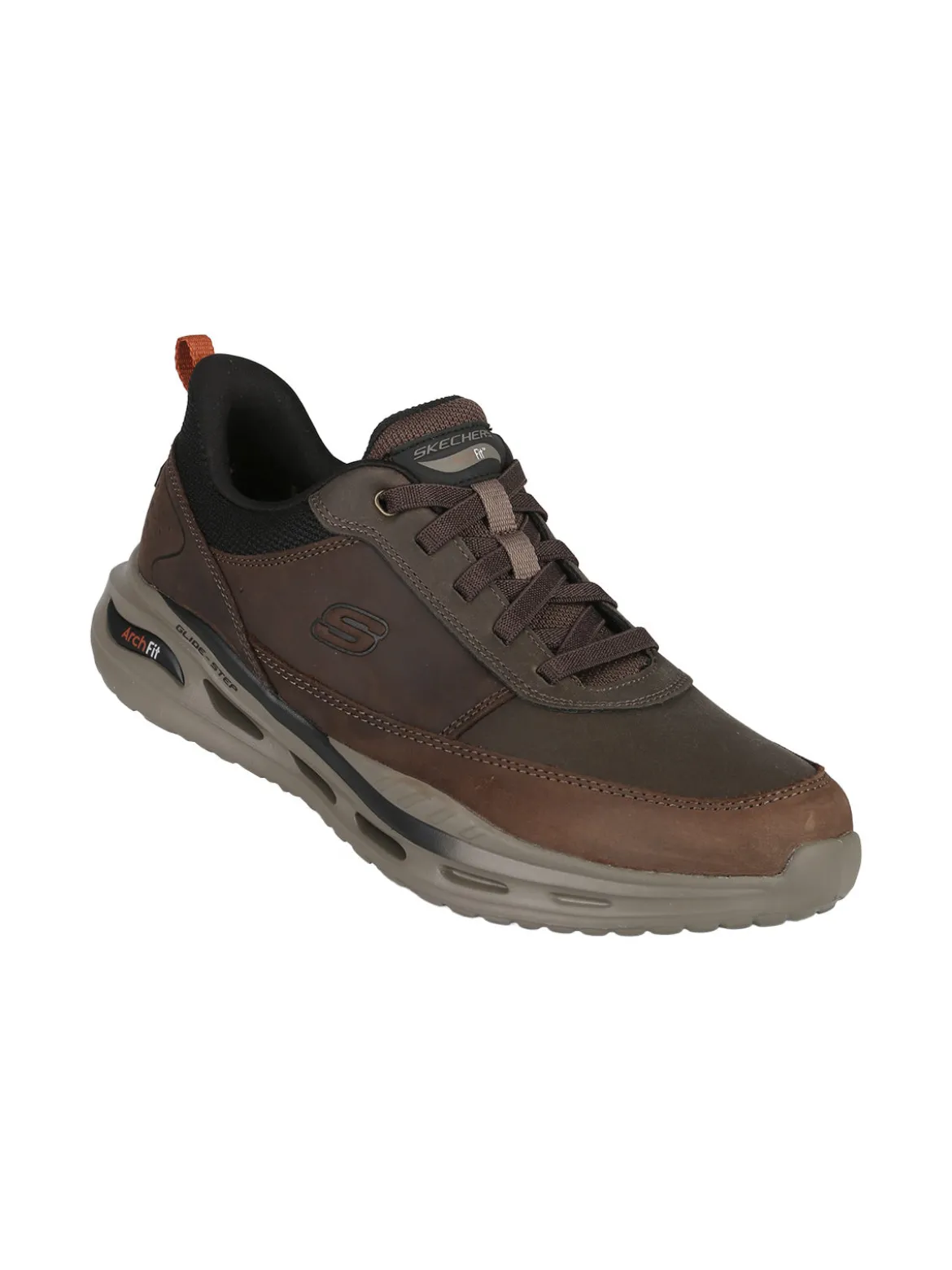 Skechers Arch Fit Orvan - Moxley Sneakers uomo in pelle - moro