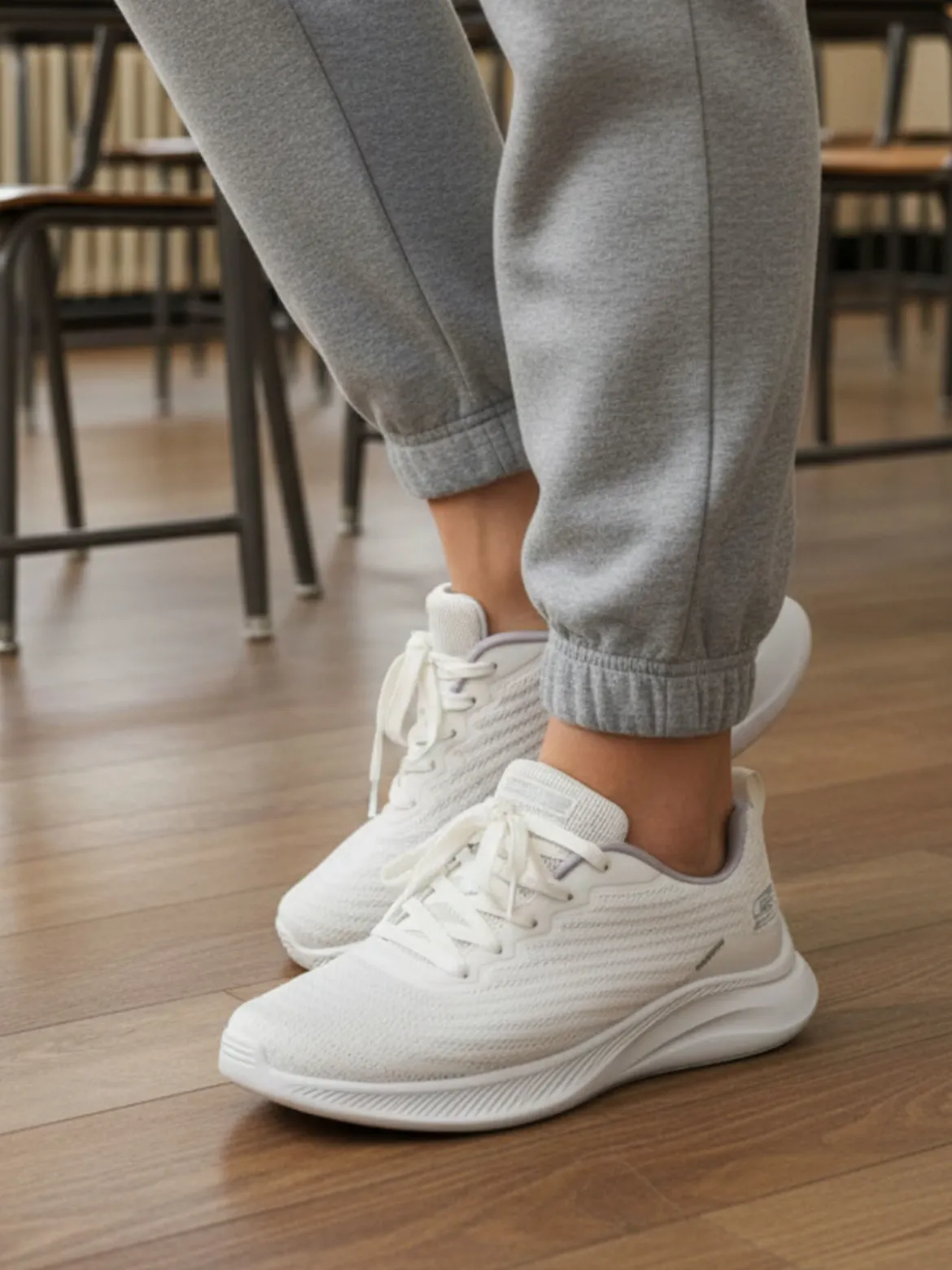 Skechers BOBS MODA FLEX Sneakers sportive da donna - panna