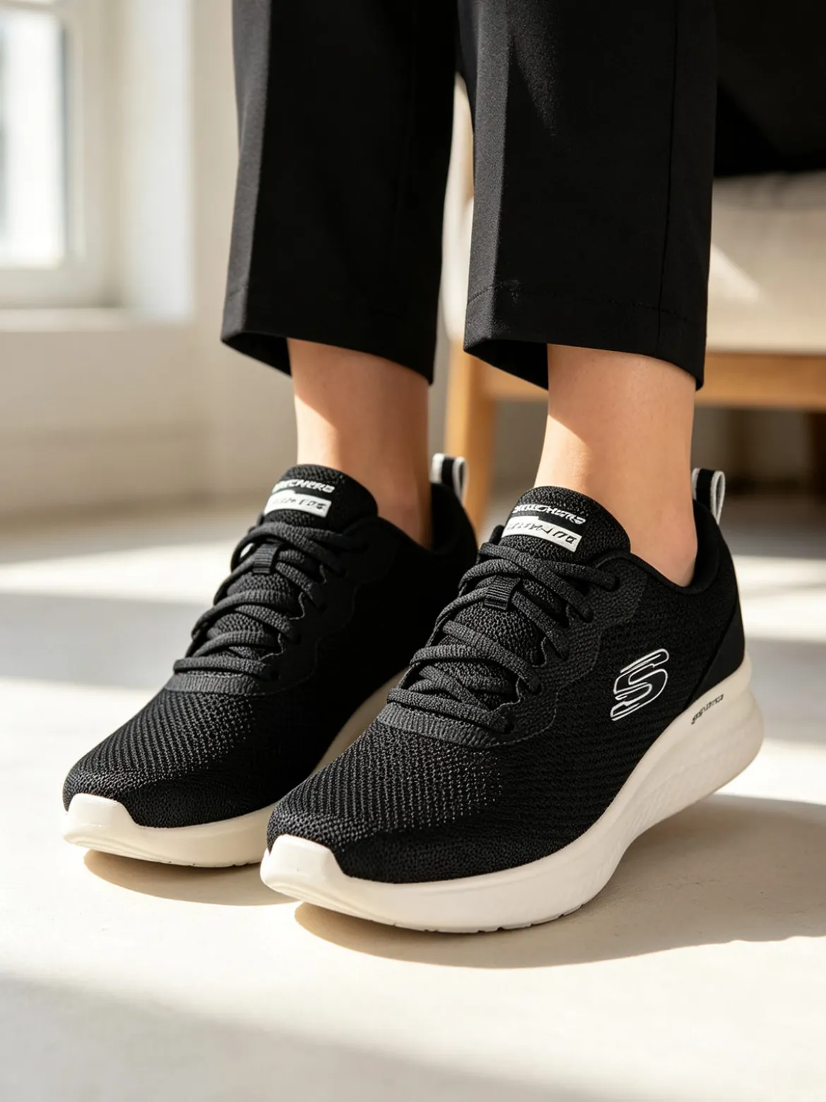 Skechers BOBS SQUAD CHAOS - CURRENT MUSE Sneakes donna slip ins