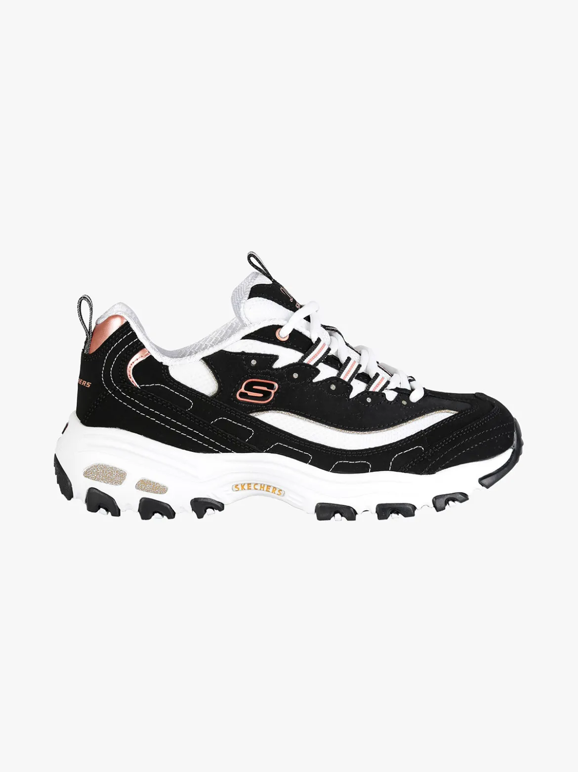 Skechers D'LITES-DEVOTED FAN Sneakers donna in pelle