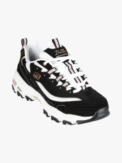 Skechers D'LITES-DEVOTED FAN Sneakers donna in pelle