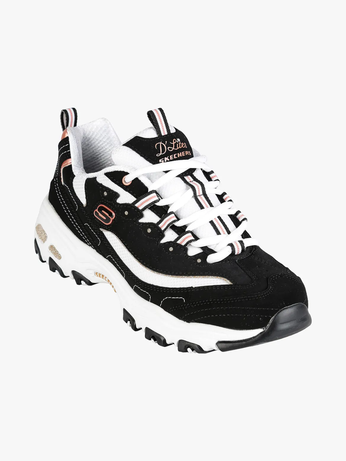 Skechers D'LITES-DEVOTED FAN Sneakers donna in pelle