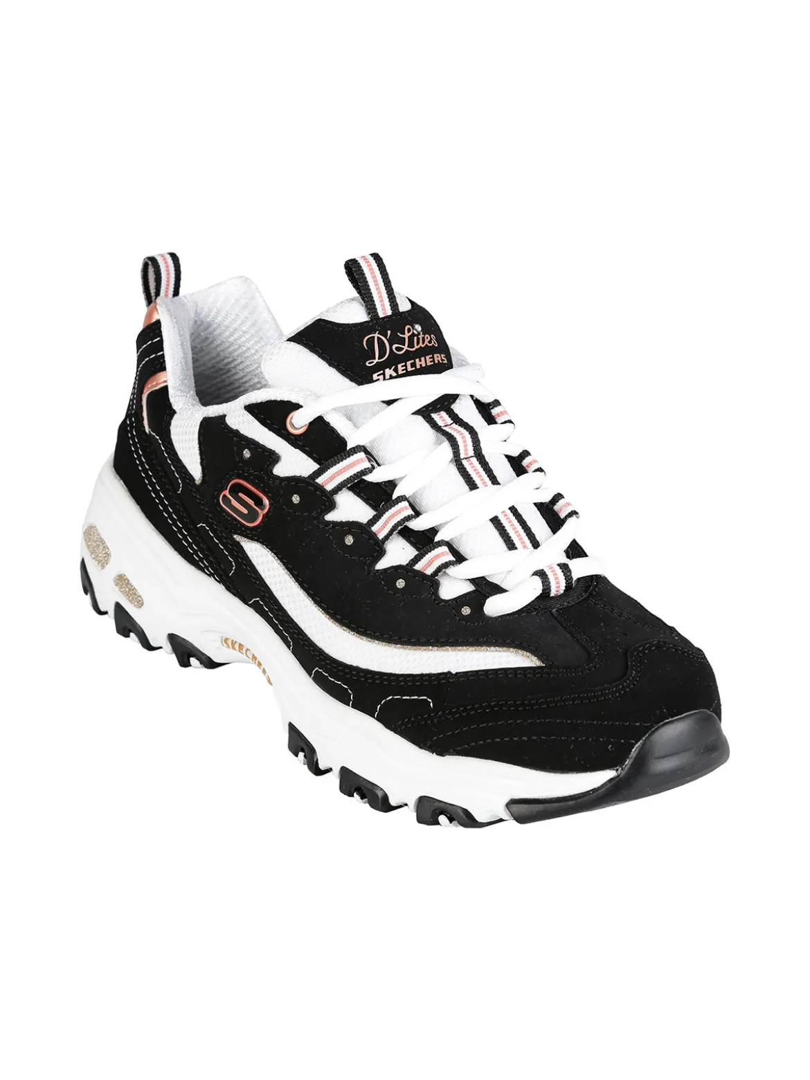 Skechers D'LITES-DEVOTED FAN Sneakers donna in pelle