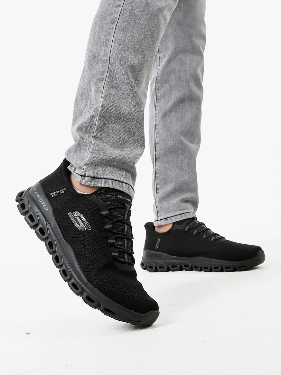 Skechers GLIDE-STEP NOXUS Sneakers da uomo slip-ins - nero