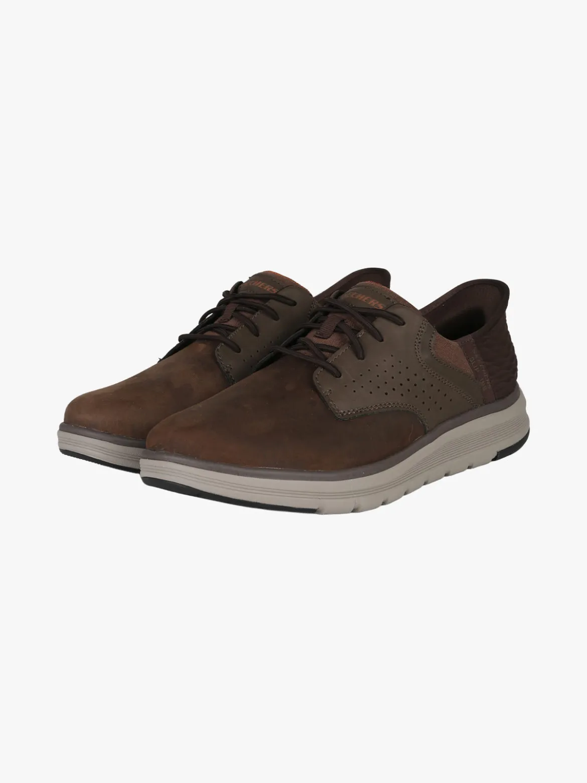 Skechers Orell Yates Scarpe in pelle da uomo - moro