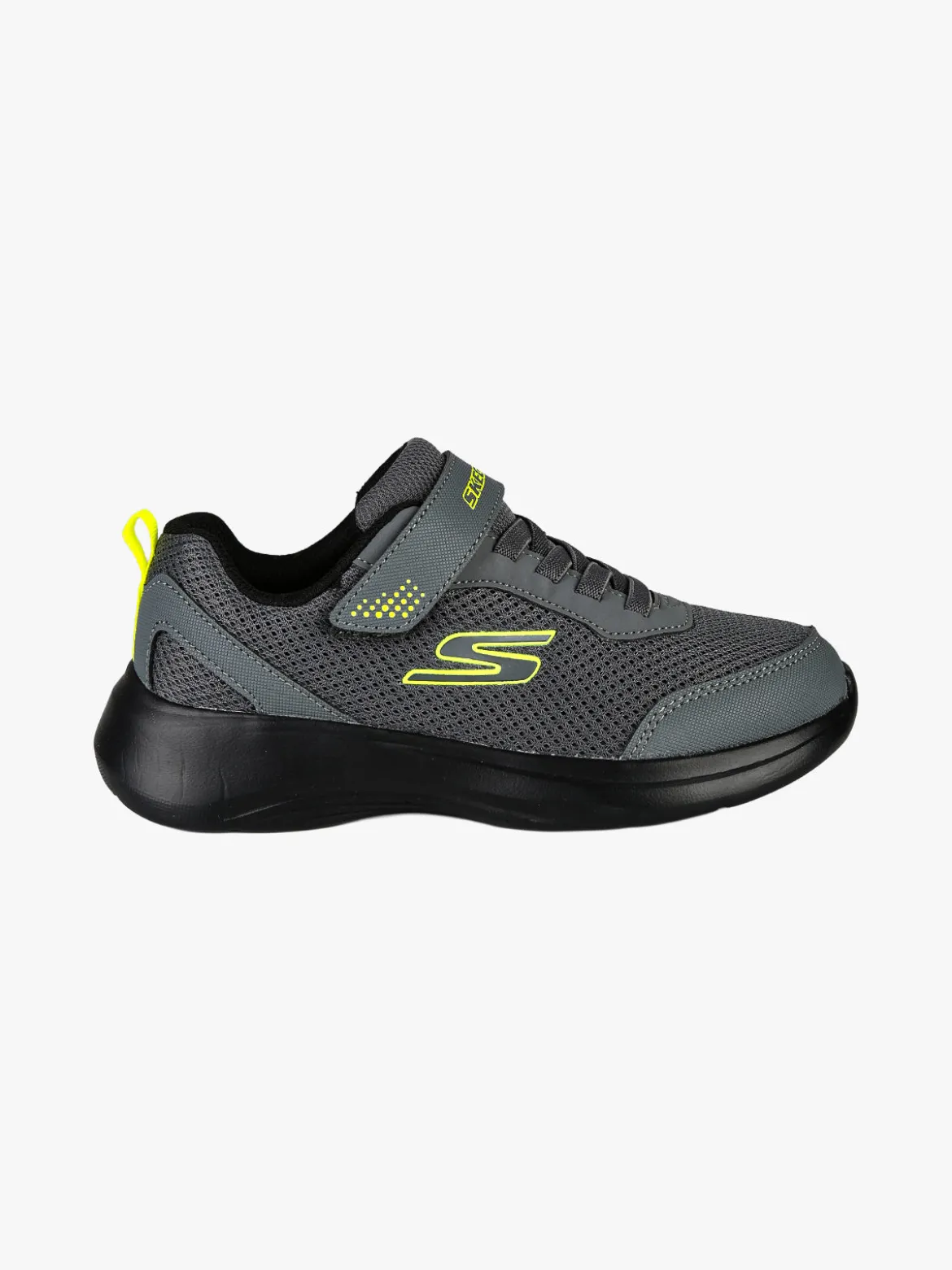 Skechers SELECTORS RESET ACHIEVED Sneakers bambino con strappo - grigio scuro