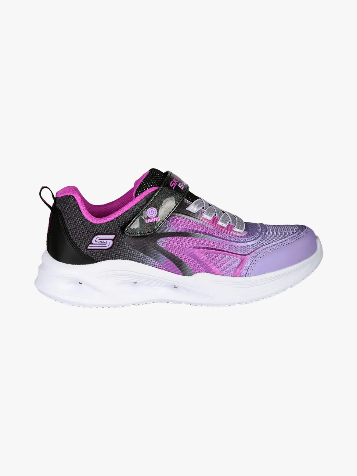Skechers S-LIGHTS COLOR BREEZE Sneakers sportive da ragazza con luci - lilla