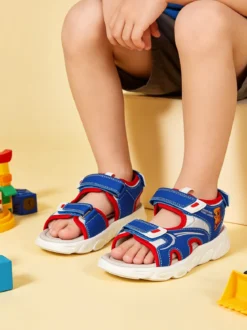 Skifidol Italian Brainrot Sandali da ragazzo con cinturini a strappo - blu