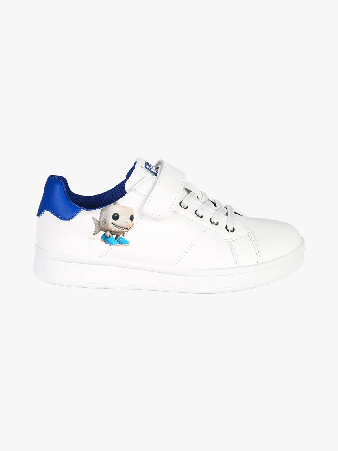 Skifidol Italian Brainrot Sneakers basse da ragazzo con cinturino a strappo - bianco