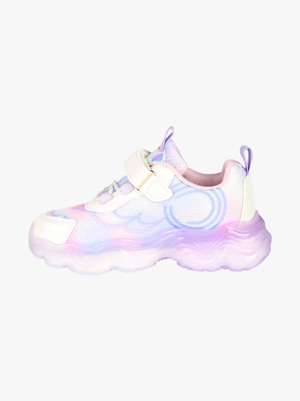 Skifidol Italian Brainrot Sneakers da bambina con luci e cinturino a strappo - lilla