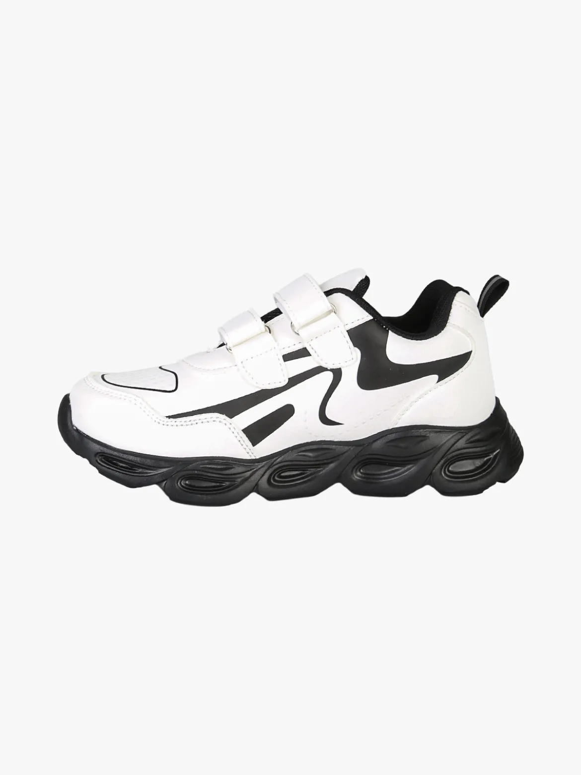 Skifidol Italian Brainrot Sneakers da ragazzo con luci e cinturini a strappo - bianco