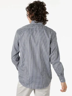 Sky Camicia a quadretti da uomo con maniche lunghe - avion