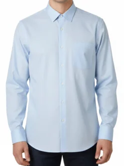 Sky Camicia da uomo a maniche lunghe - azzurro