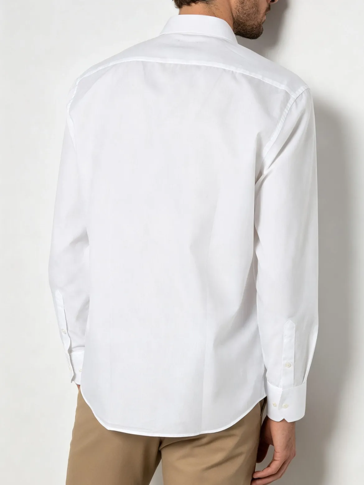 Sky Camicia da uomo a maniche lunghe - bianco