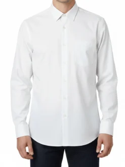 Sky Camicia da uomo a maniche lunghe - bianco