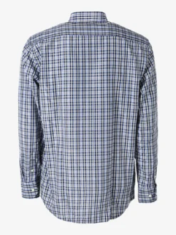 Sky Camicia da uomo a quadretti con maniche lunghe - bluette
