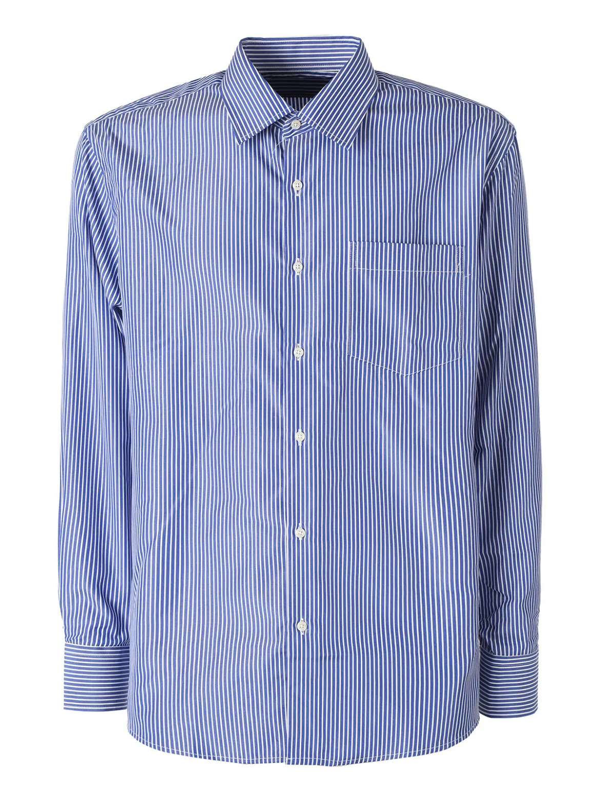 Sky Camicia da uomo rigata a maniche lunghe - bluette