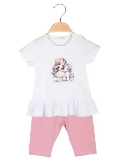 Smile Yes Completo neonata 2 pezzi con t-shirt e leggings