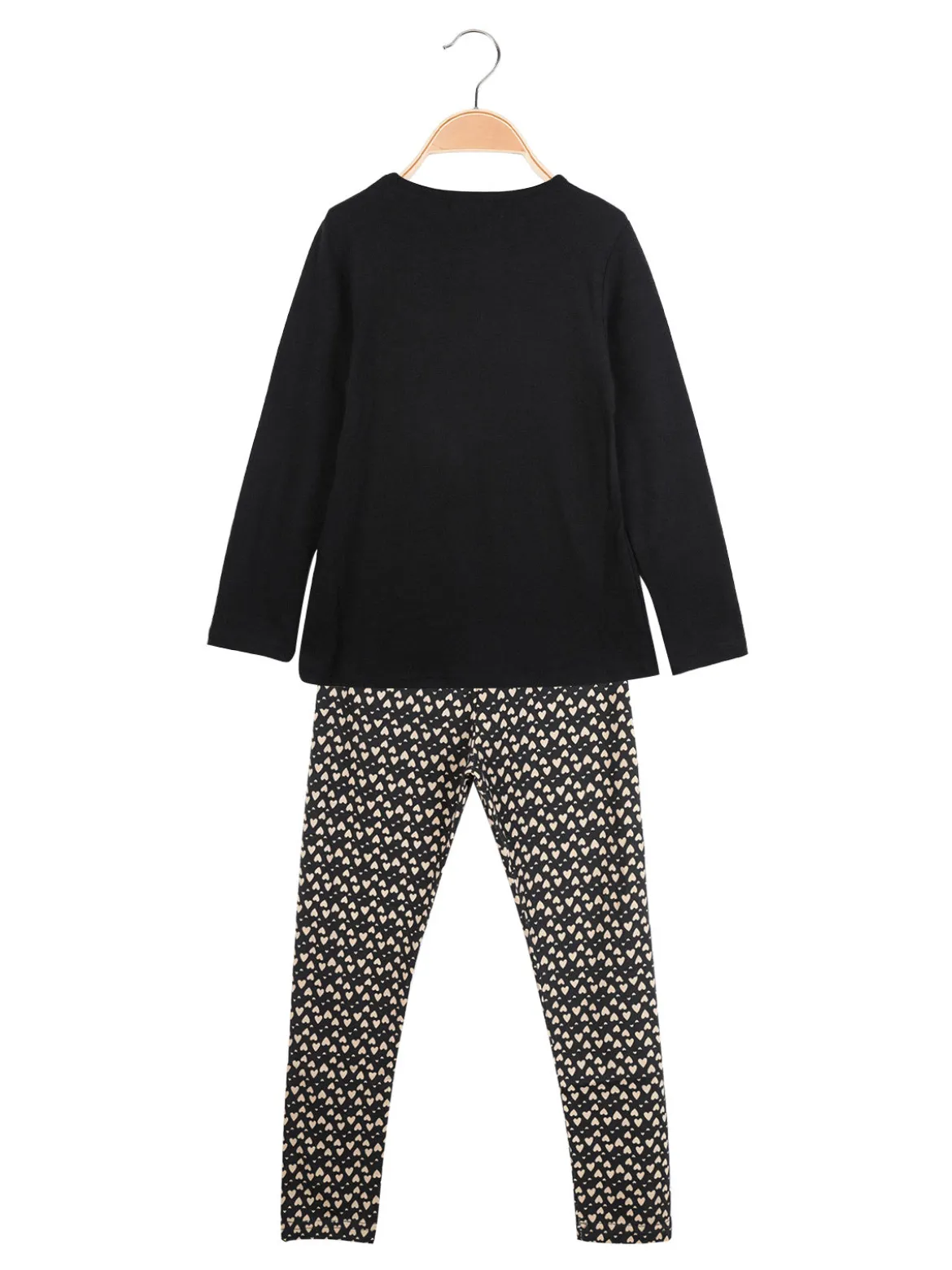 Smile Yes Completo 2 pezzi da bambina con leggings a cuori