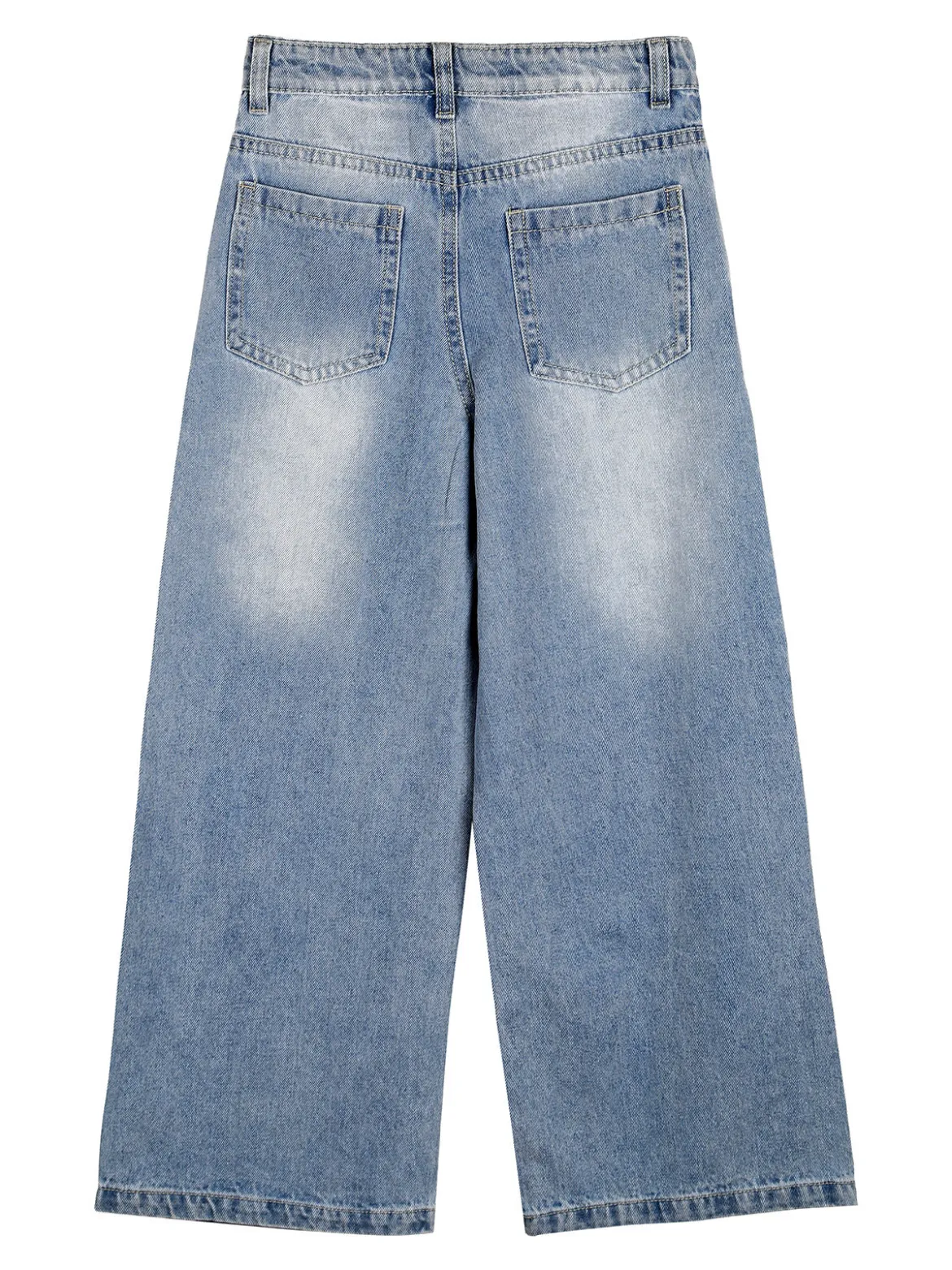 Smile Yes Jeans da bambina a gamba larga con strass - jeans