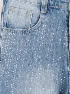 Smile Yes Jeans da bambina a gamba larga con strass - jeans